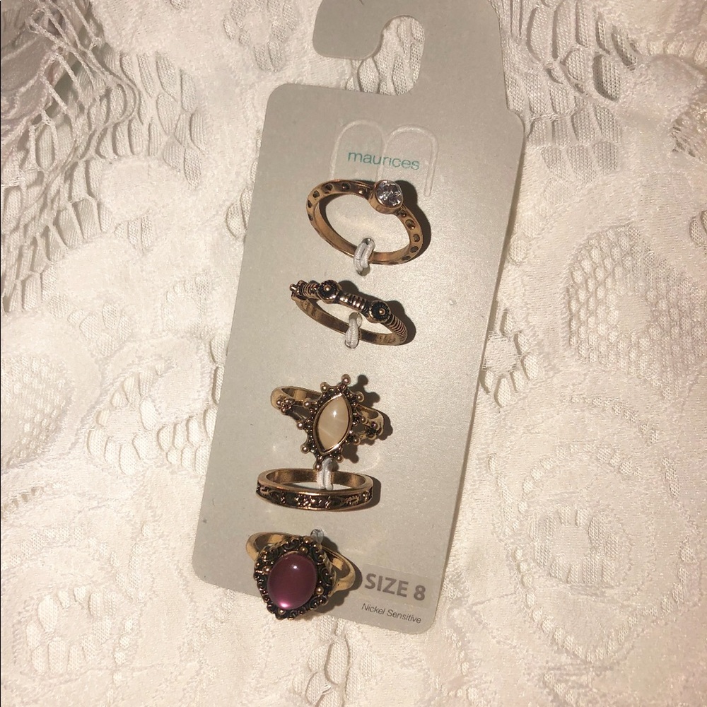 NWT Maurices Gorgeous Ring Set